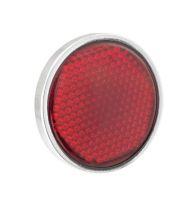 Round reflector - red, 54 mm (UNI) with screw